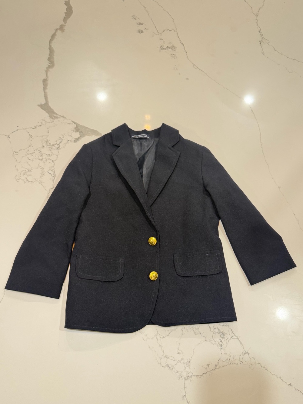 4T Classic Navy Kids Blazer with Gold Buttons